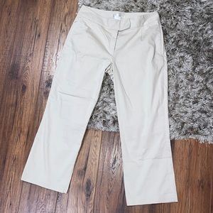 Size 8 Nike Golf Crop Tan Pants Like New Condition